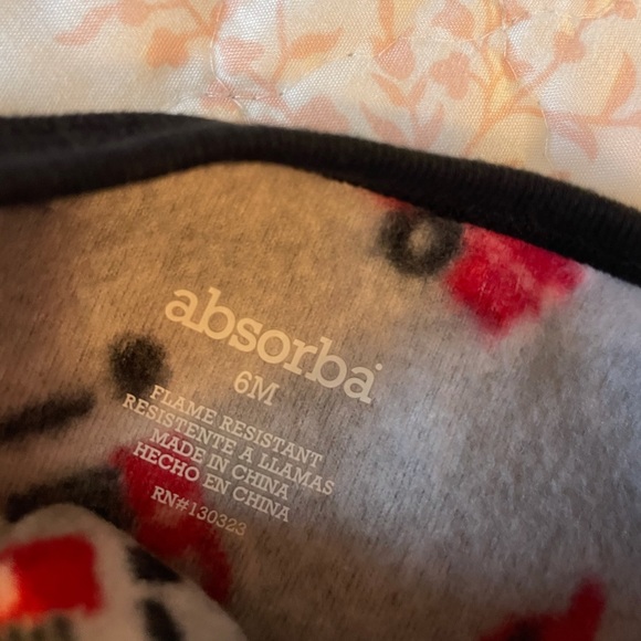 Absorba footed fleece Fire Engine PJs. Like new w/no signs of wear! Sz 6 mo. - Picture 4 of 4